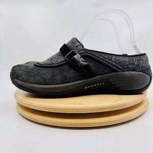 Merrell Encore Sidestep Wool Clogs Women's 8 gray‎ Slip On Mule Shoes